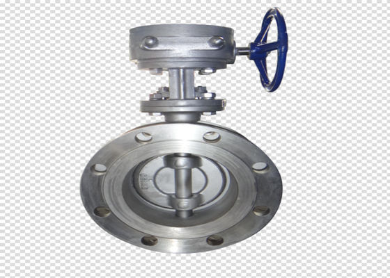 Triple Eccentric Flanged Butterfly Valve CF8 Stainless Steel Hard Seal