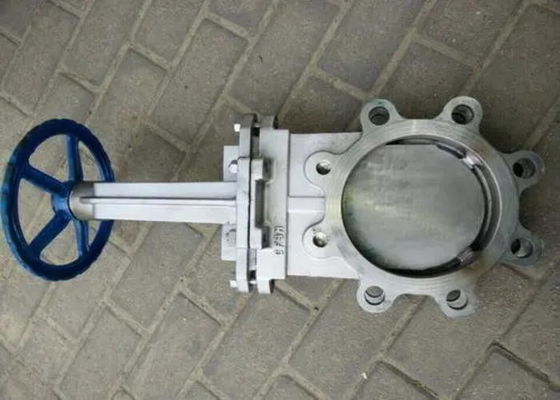 JIS PN1.0/PN1.6 Carbon Steel Knife Gate Valve , Rustproof 2-12 Inch Knife Gate Valve